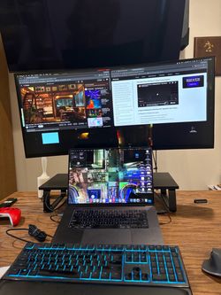 LG 38” Curved UltraWide Monitor + Heavy-Duty Monitor Arm
