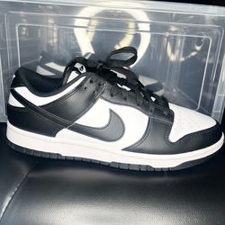 Black and white panda dunks