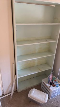 White shelves