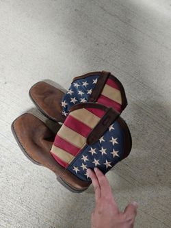 Rebel™ by Durango® Patriotic Pull-On Western Flag Boot