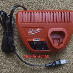 New Milwaukee M12 Battery Charger Lithium Ion 12 Volt 48-59-2401 Genuine OEM