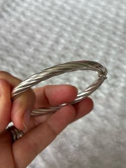 Sterling silver cable twist bracelet