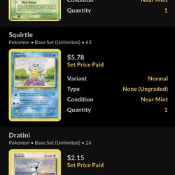 (NOT THE ONLY ONES FOR SALE) pokemon cards