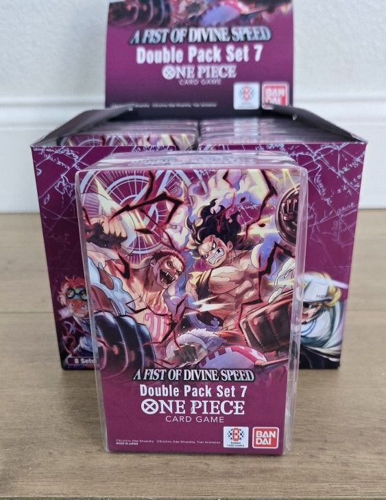 For Sale: 
Brand New Still Sealed Trading Card Game TCG One Piece A Fist of Divine Speed DP-07