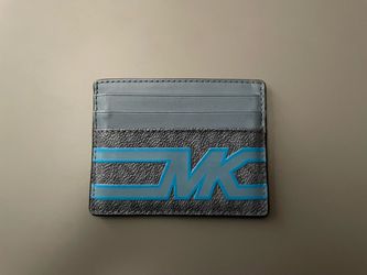 Michael Kors Cooper Graphic Logo Tall Card Case in denim multi