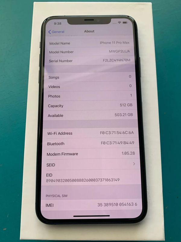 Apple iphone 11 Pro MAX 512GB Space Gray - FACTORY ...