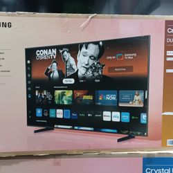 55" Screen Led Smart 4k By Samsung Crystal Ultra HDTV.  1 Year Warranty 