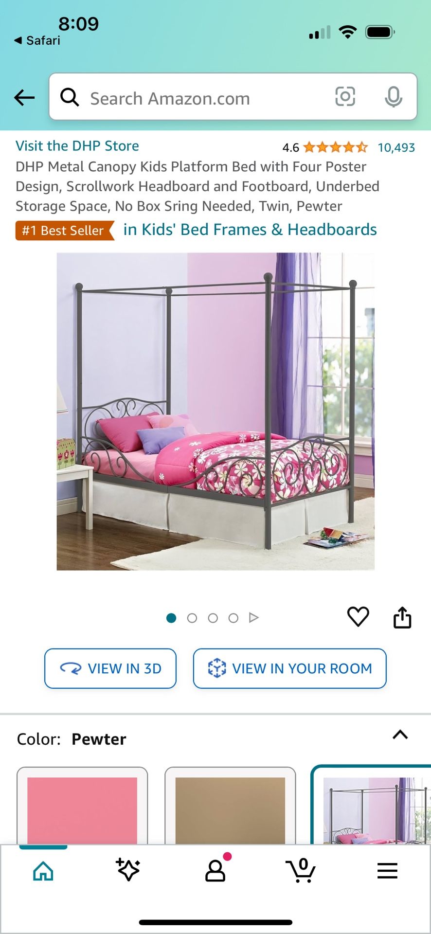 Twin Canopy Bed Frame With Canopy