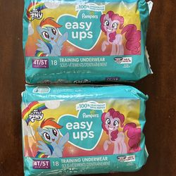 Pampers Easy Ups 4T/5T 2 For $12