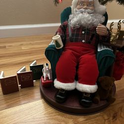 Animated Santa Claus Figurine
