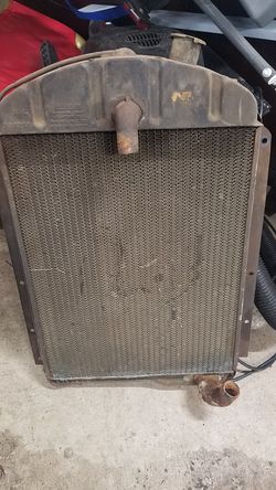 1937 chevy sedan radiator original