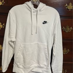 Nike Sportswear Club Fleece Pullover Hoodie - Small - White