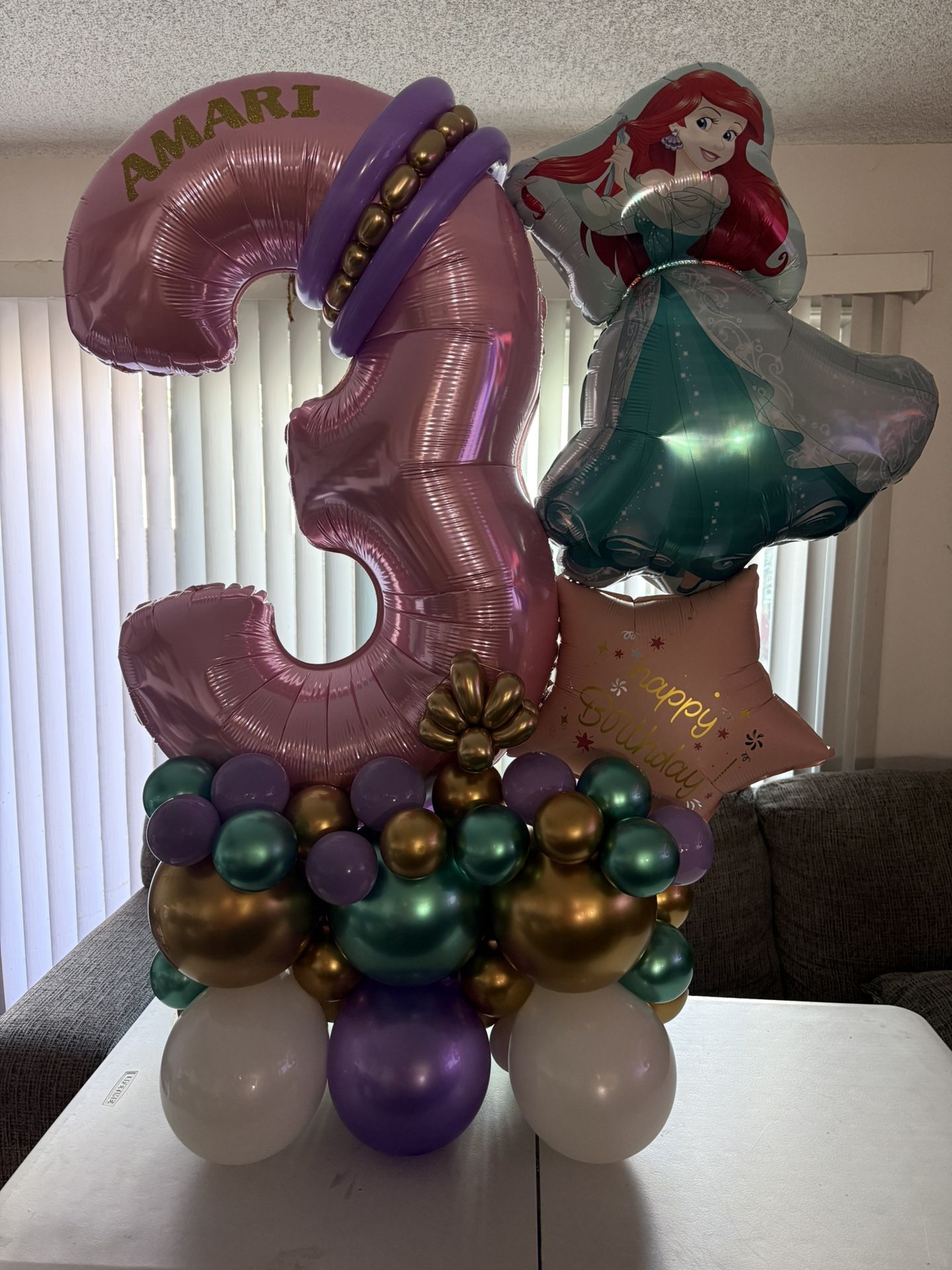 LITTLE MERMAID BALLOON BOUQUET 