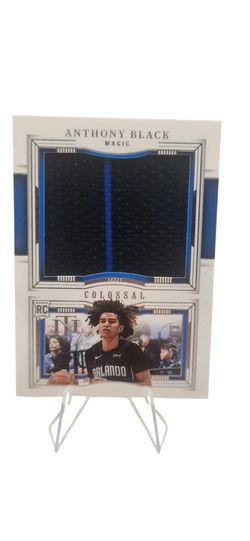 Panini National Treasures Anthony Black Rookie Jumbo Patch /99