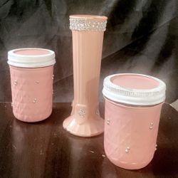 Set De Tres Precioso Florero  Set De Jars 