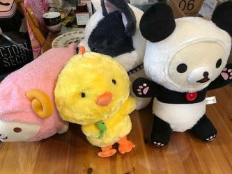 4 Animal Plushies