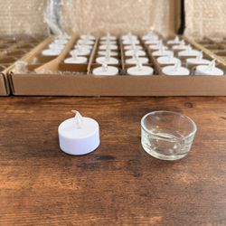 Tea Light Candles With Holders 