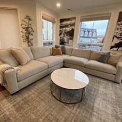 Room And Board Sectional Couch And Coffee Table 