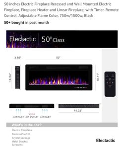 Electric Fireplace 50”