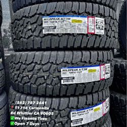 265/70/16 Falken Wildpeak AT4W Set of Tires Installed and Balanced Set de Llantas Nuevas Instaladas y Balanceadas