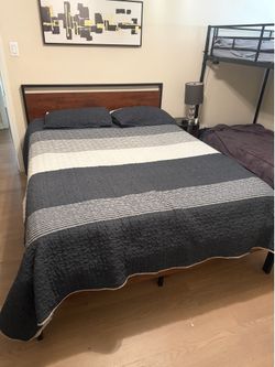 Queen Bed Frame & Bed