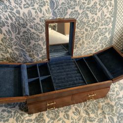 Japanese Antique Wooden Jewelry Box