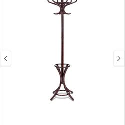 12 Hook Wooden Rack