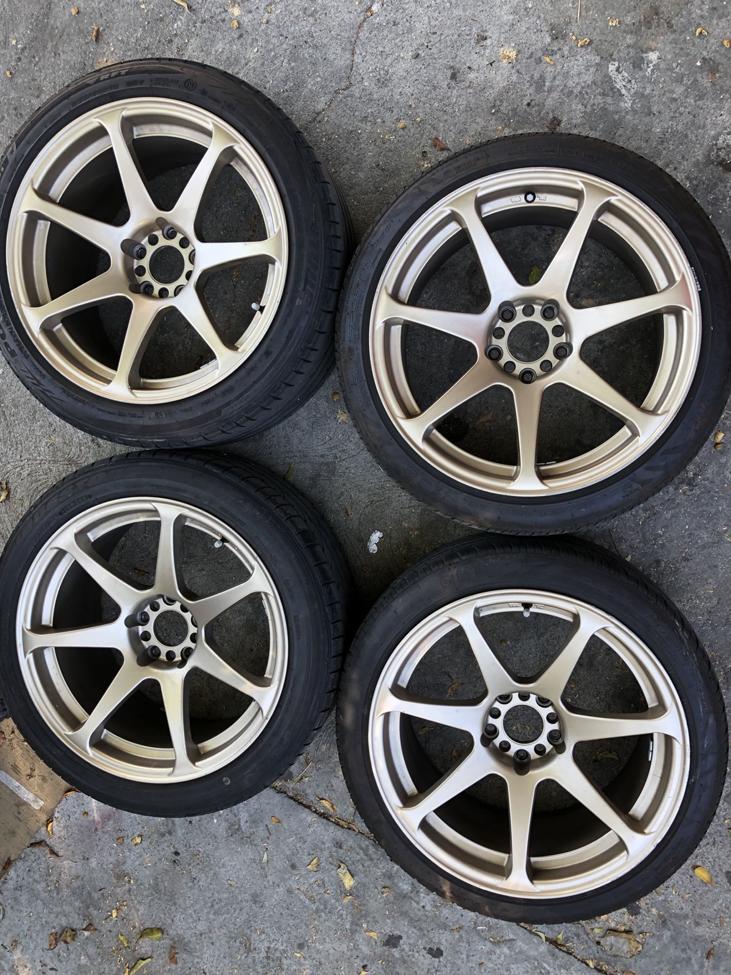 Mb battles 18x9.5 +15 5x114 // 350z Rsx tsx g35 g37 370z 240sx rx7 accord Lexus is300 is350 is250 genesis