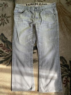 Express Jeans Grey Bootcut Jeans