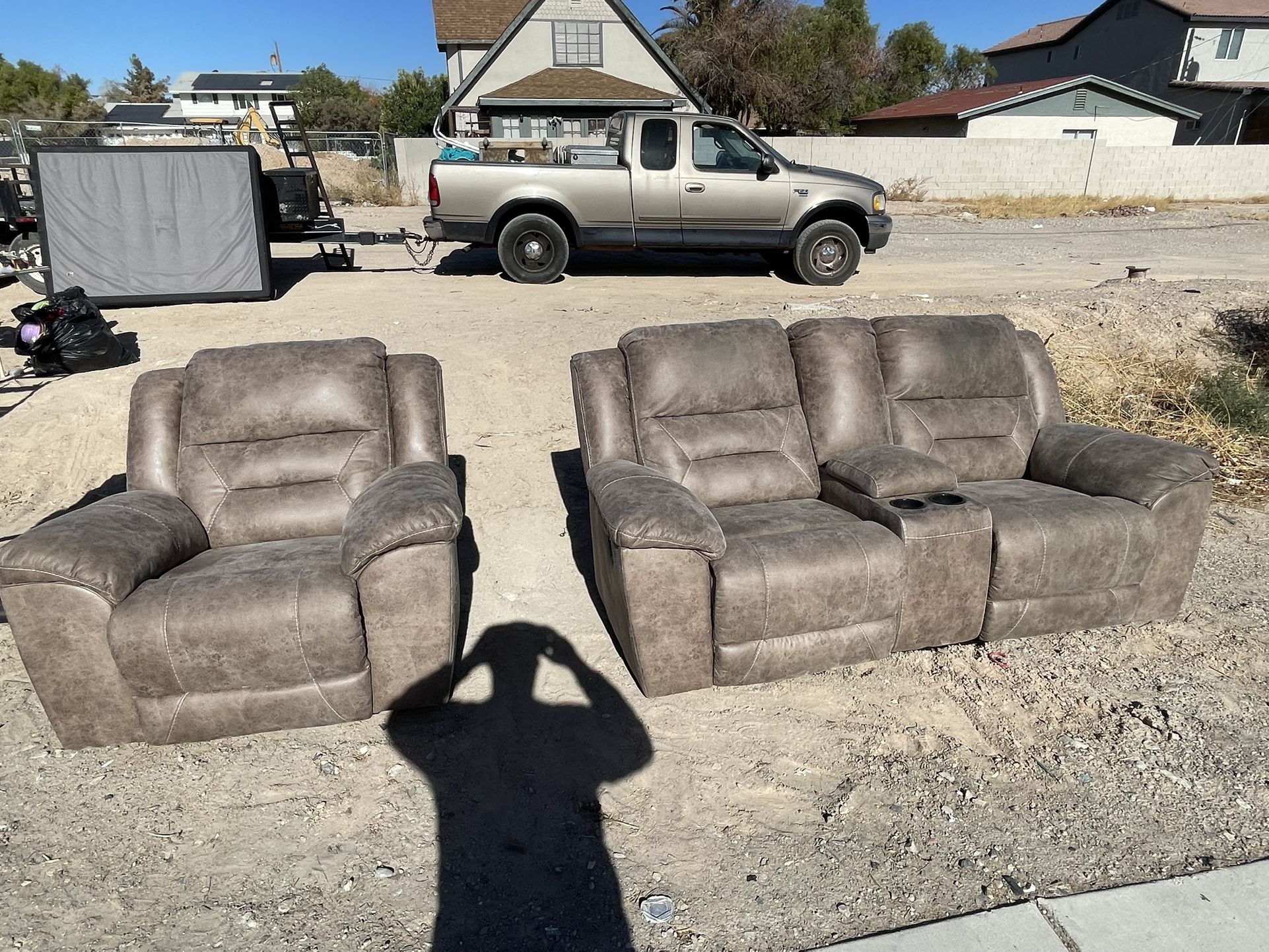 Sofas, Couches, Faux Leather, Recliners, Rocking Chair Recliner, All Work $150