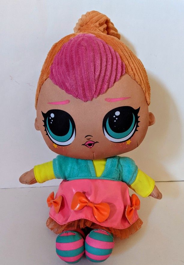 LOL Surprise Neon Large Huggable 14” Plush Doll