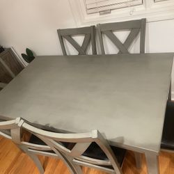 Dining Table with 6 chairs $300 