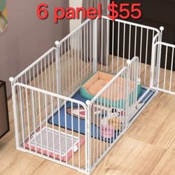 Brand New 24" Tall 6 Panel Shapeable Dog Playpen Heavy Duty 16 Ft Long  Dog Gate Foldable Dog Cage Puppy Dog PlayYard Animal Excercise Pen Dog Crate