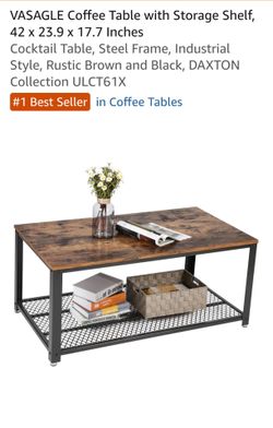 Industrial style coffee table