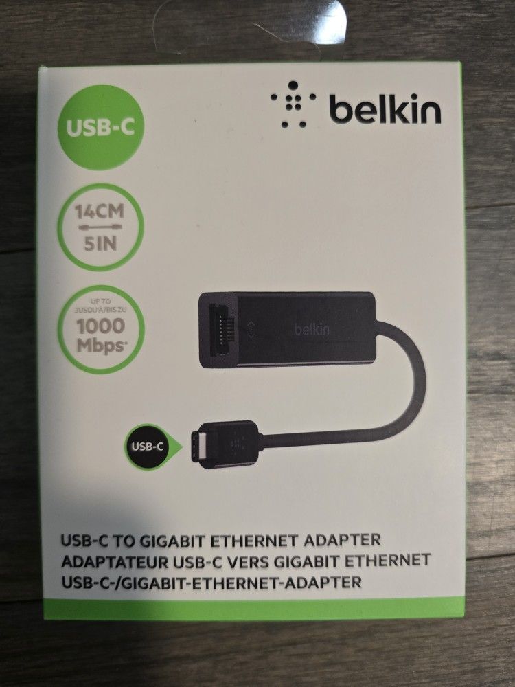 Belkin USB-C to Gigabit Ethernet Adapter