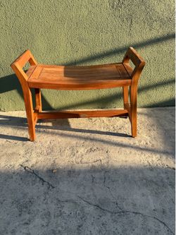 AquaTeak Teak Wood Bench / Spa Shower Bench
