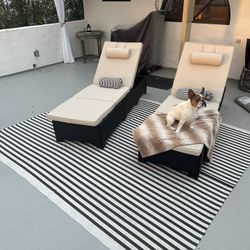 8x10 Outdoor/indoor Cotton Rug/Mat 