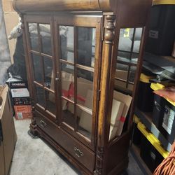 Large Armoir With Mirrors And Shelving. 