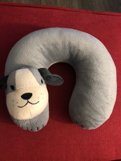 Doggie shaped neck pillow