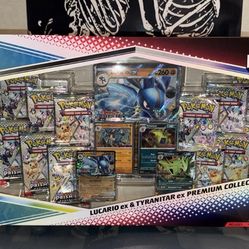 Prismatic Evolution Lucario EX and Tyranitar EX Premium Collection