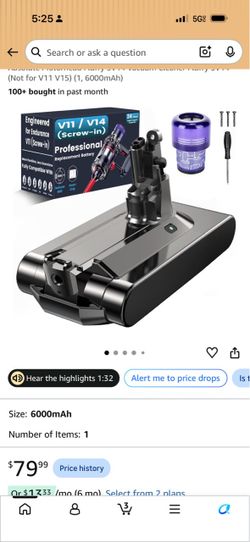 Dyson v 11 New battery