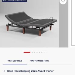 King Adjustable frame, and mattress