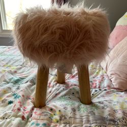 Small Fuzzy Stool