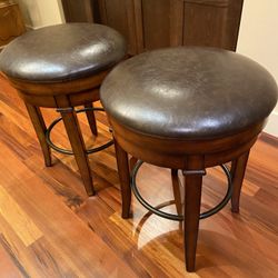 2 Swivel Barstools - Like New 