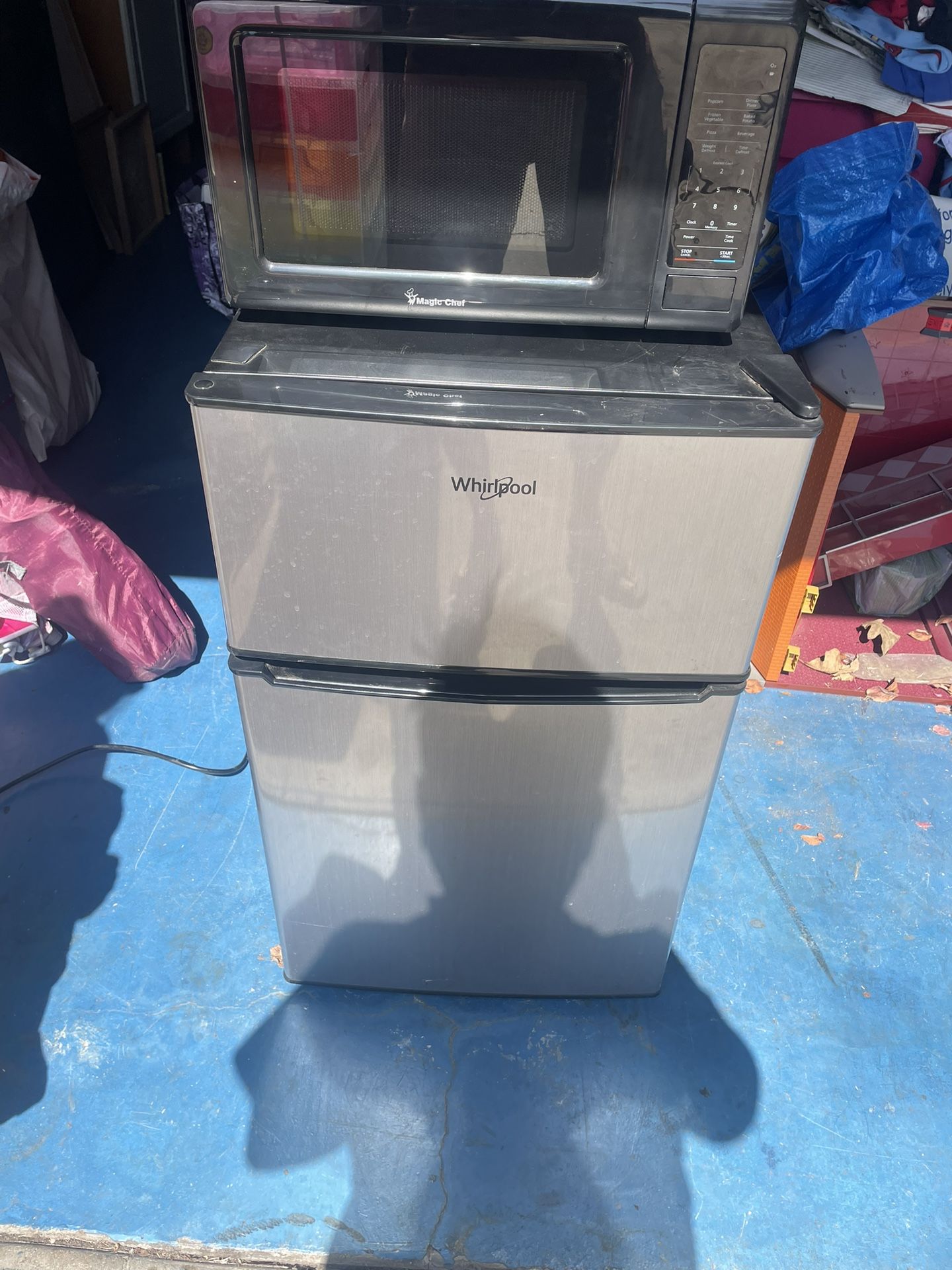 Mini Fridge And Microwave