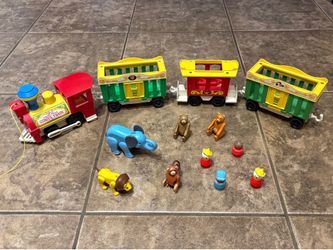 Vintage Fisher Price Play Family Circus Train
