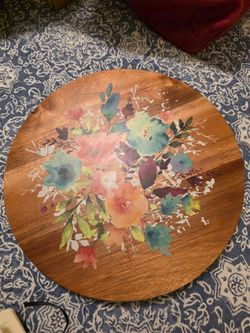 Sale $14 _ Pioneer Woman Wooden Painted Lazy Susan, 12"