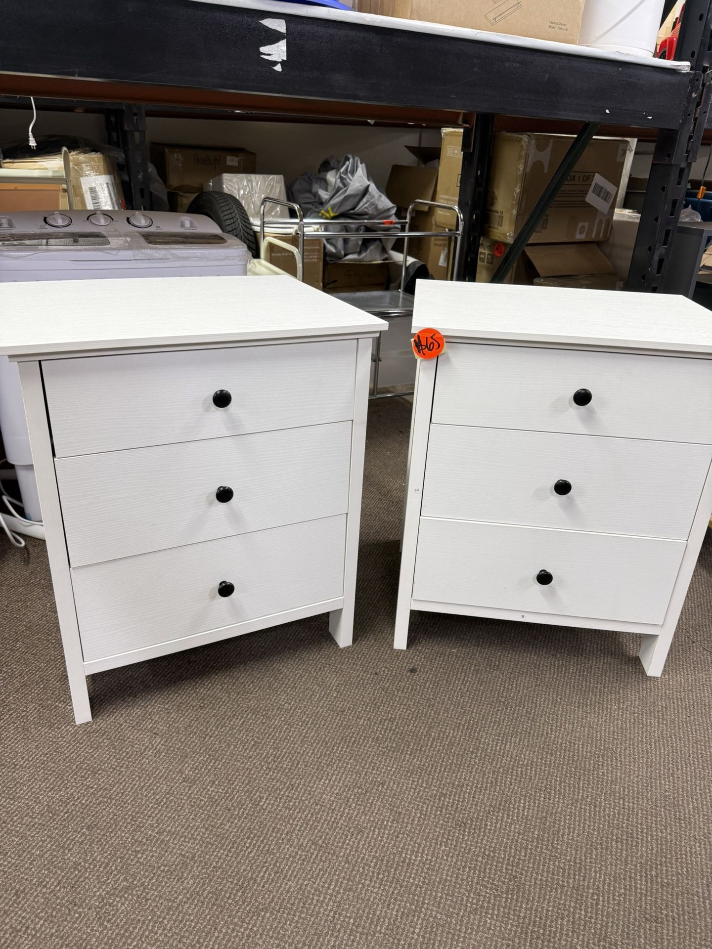 Giantex Nightstand with 3 Drawers, Wooden Side End Table