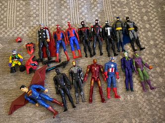 Marvel & DC comics superhero action figures, huge lot!