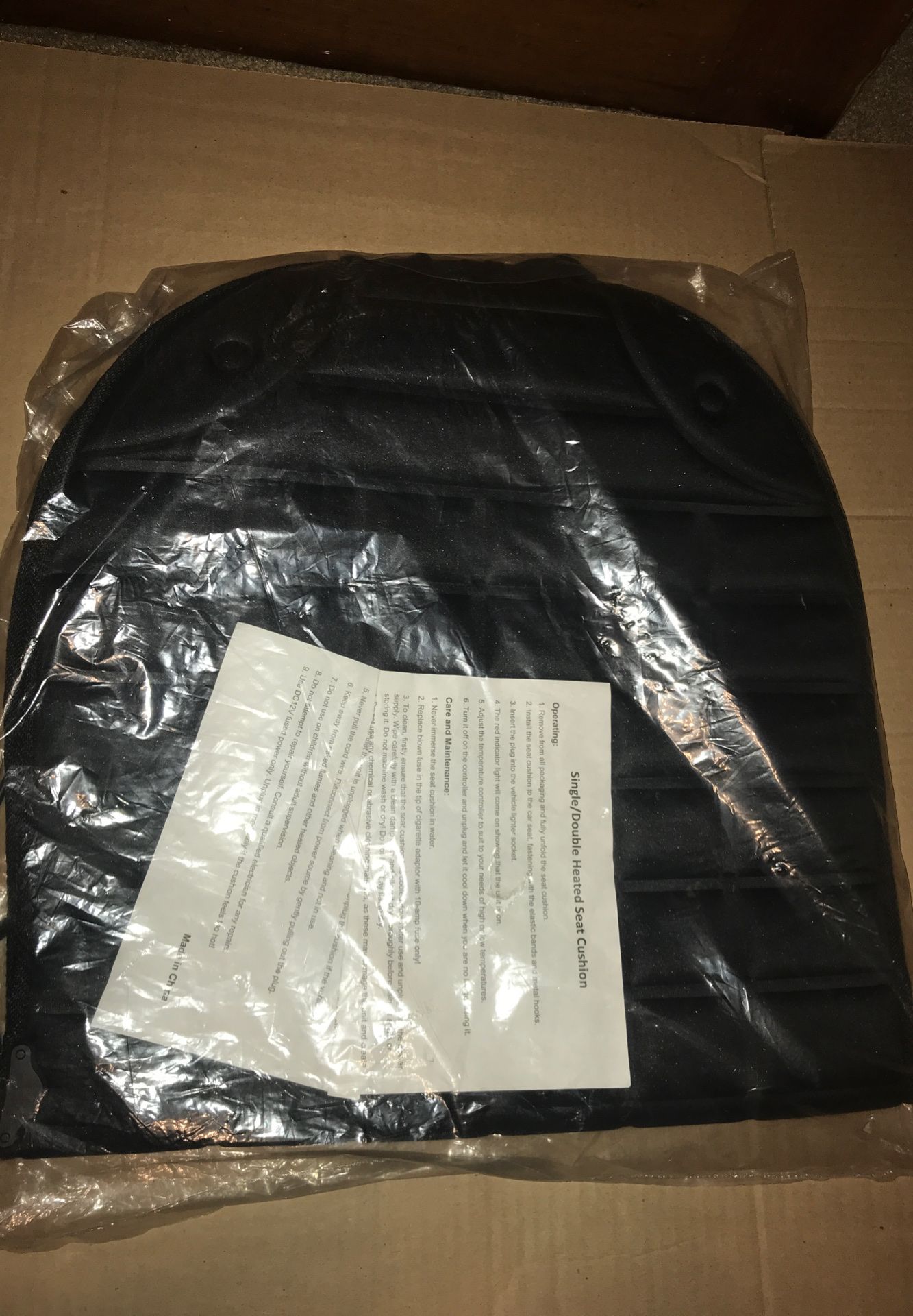 Heated car seat cushion